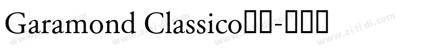 Garamond Classico字体字体转换